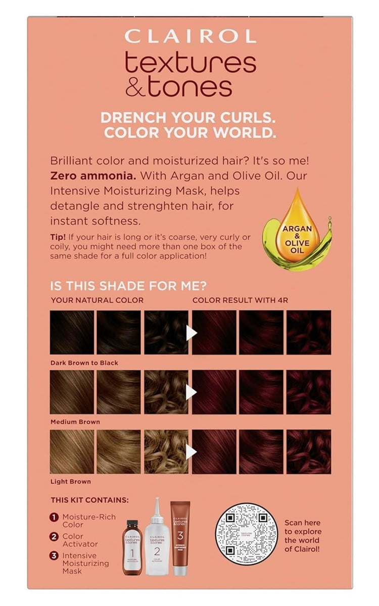 Clairol Text & Tone Kit #4R Crimson Red (Pack of 2)