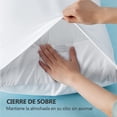 thumbnail image 3 of Amorosa 2 Piezas Fundas de Almohadas Impermeable Protectores de Almohada Suaves y Acogedoras para el Hogar Dormitorio Hotel Blanco Estándar-50*80cm, 3 of 6