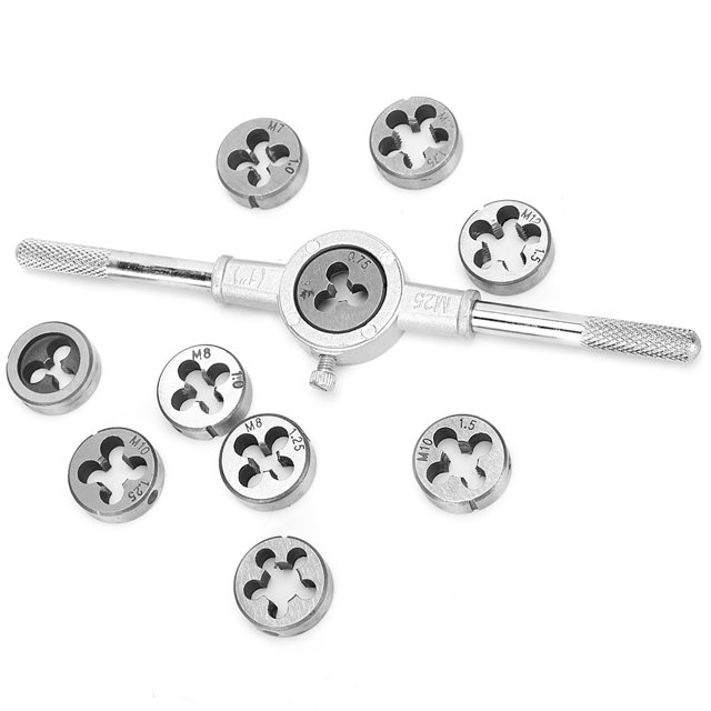 Durability Portable Screw Taps and Dies, Screw Thread Tap Die Set, CNC Machining Manual Threading for Thread Processing