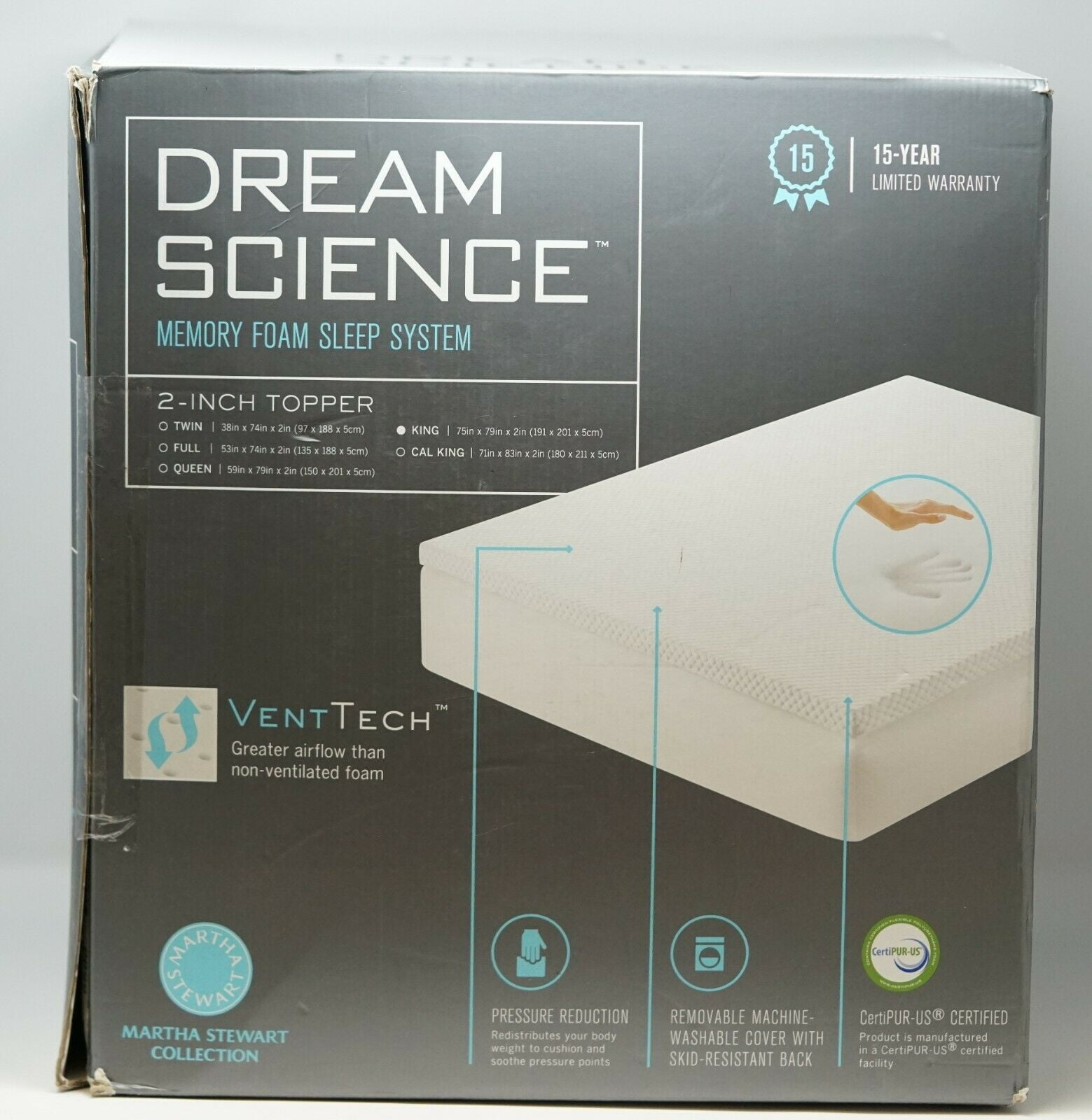Dream science top 2 inch topper