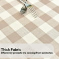 thumbnail image 3 of Gingham Tablecloth Rectangle Table Cloth Heavy Duty Cotton Checkered Table Cover for Spring Picnic Kitchen Dining(C-Sage Green, 60x70 inch), 3 of 6