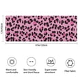 thumbnail image 3 of Pink and Black Of Leopard Print Bathroom Rugs Mat,Non Slip Microfiber Bathroom Rug,Rubber Backing,Soft Bathroom Mats for Bathroom Floor,Tub and Shower,47x17in(120x43cm), 3 of 5