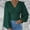 Green, variant on Womens Long Sleeve Tops Comfy Lounge Waistband Puff Sleeve v Neck Preppy Blouses Solid Color Ruched Sexy Tee Shirts Green XL