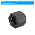 thumbnail image 5 of Uxcell Plastic Flare Cap Female Thread 5Pcs 45 Degree SAE Flare Tube Fitting Valve Cap 1/4" 10, 5 of 6