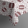 thumbnail image 5 of Brown Footballs with Stars Pattern Square Tablecloth,Waterproof Square Table Cover,Wipeable Spillproof Washable Table Cover for Home Kitchen Party Decor 60"x60"(152x152cm), 5 of 6
