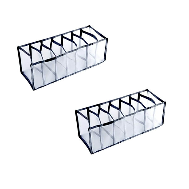 Caja de almacenamiento de calcetines de ropa interior de malla, separadores de ropa de armario plegables compartimentos de tocador de nailon organizadores cajas de almacenamiento para ropa interior Wmkox8yii HFSH729
