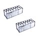 thumbnail image 1 of Caja de almacenamiento de calcetines de ropa interior de malla, separadores de ropa de armario plegables compartimentos de tocador de nailon organizadores cajas de almacenamiento para ropa interior Wmkox8yii HFSH729, 1 of 1