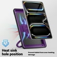 thumbnail image 5 of Shockproof Case for Apple iPad Pro 11 Inch 2024, Rugged Hybrid Protective Cover with Pencil Holder & Shoulder Strap Kids Friendly Rotating Kickstand Case for iPad Pro 11" 2024 M4,Purple, 5 of 9