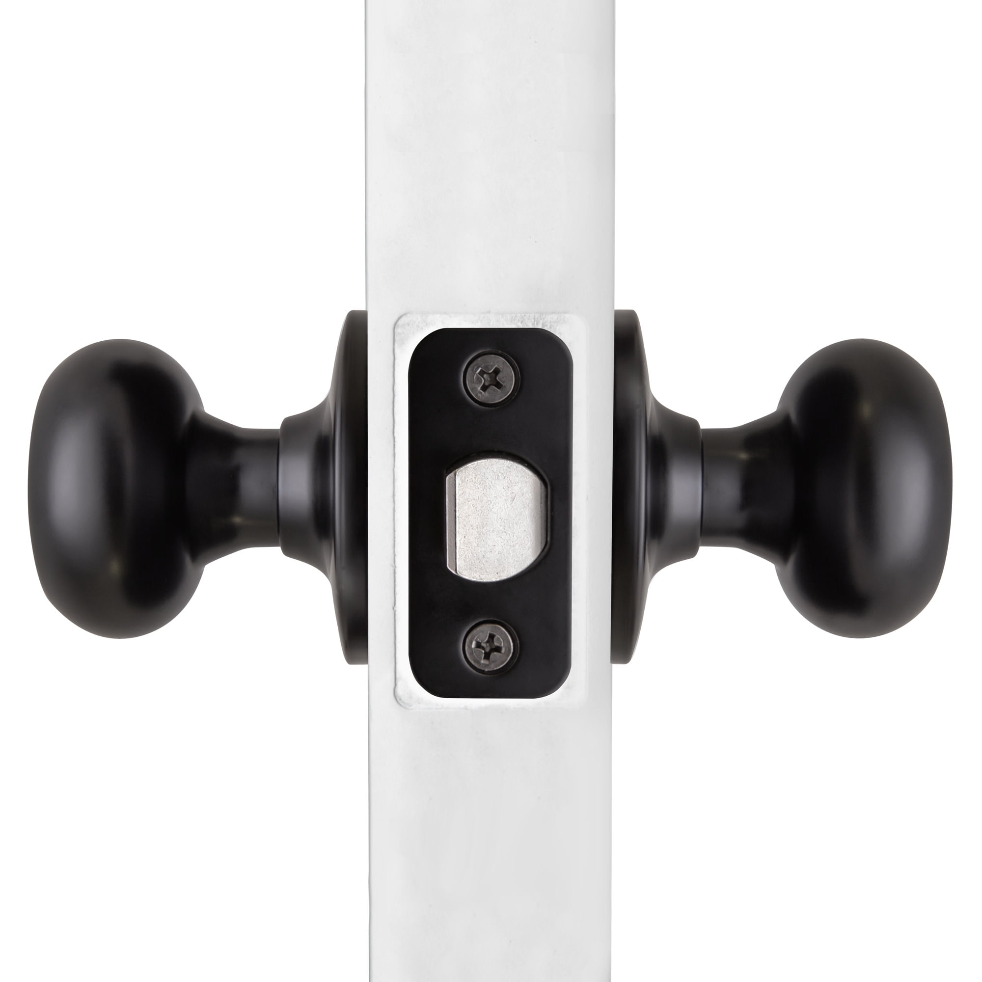 Design House Cambridge Passage Hall and Closet Door 2-Way Knob, Matte Black