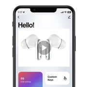 Mixx StreamBuds Custom 3 TWS Bluetooth In-Ear Earbuds with Mics and Charging Case, Clear Voice Technology, up to 24 Hours Play Time, Silver/White