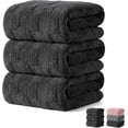 thumbnail image 1 of Juego de Toallas de Baño 3 Piezas Toallas de Microfibra Ultra Suaves y de Secado Rápido Altamente Absorbentes para Hogar, Hotel, SPA, Gimnasio (3X Negro), 1 of 4
