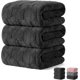 thumbnail image 1 of Juego de Toallas de Baño 3 Piezas Toallas de Microfibra Ultra Suaves y de Secado Rápido Altamente Absorbentes para Hogar, Hotel, SPA, Gimnasio (3X Negro), 1 of 4