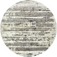 thumbnail image 1 of Ahgly Company Indoor Round Mid-Century Modern White Gold Oriental Area Rugs, 5' Round, 1 of 6