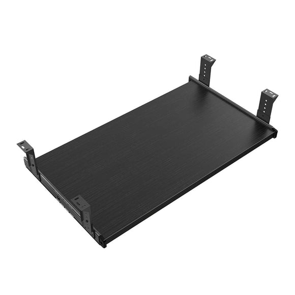 FRMSAET Accessoires de Meubles Produit de Bureau Convient Matériel Plateau de Tiroir de Clavier 20/24/30 Pouces Support en Bois sous Bureau Hauteur Réglable Plateforme.