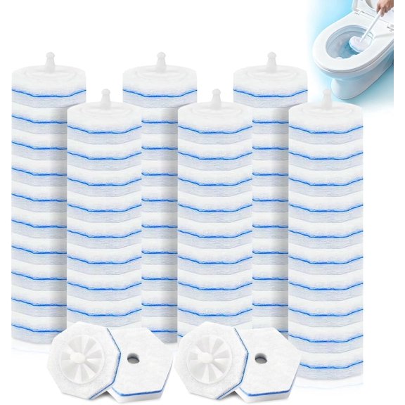 50Count Toilet Wand Refills for Clorox , 5X Cleaning Power Toilet Bowl Cleaners with Exclusive Formula, High-Density Disposable Toilet Brush Scrubber - No Falling Apart, Fresh Fragrance