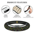 thumbnail image 5 of Uemuo Neon Mardi Gras Printed Car Elastic Steering Wheel Cover - Universal Car Accessory for Diverse Cars Anti-Slip, and Comfortable- 15", 5 of 8