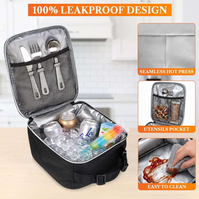 OPUX Insulated Lunch Bag, Compact, 5mm Lining, Teal photo 4