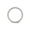 thumbnail image 4 of Mens Chisel 6mm Comfort Fit Satin Titanium Wedding Band Ring with Sterling Silver Inlay for Men, 4 of 7