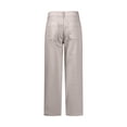 thumbnail image 5 of Yuhangmm Women's Pants Summer High Waist Straight Leg Button Wide Leg Pants For Casual Comfortable Trousers White S, 5 of 5