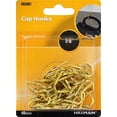 thumbnail image 2 of The Hillman Group 7/8" Cup Hooks, Brass, 40pk, 2 of 2