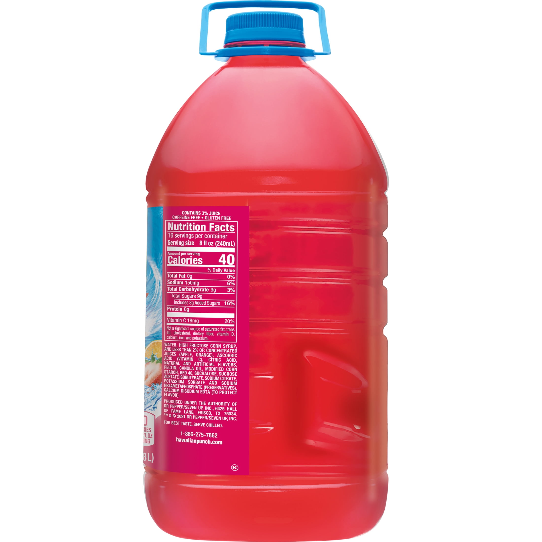 Hawaiian Punch Surfin' Strawberry Citrus Juice, 1 Gal, Bottle