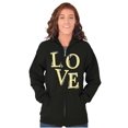 thumbnail image 5 of Love Romantic Valentines Day Zip Hoodie Sweatshirt Women Brisco Brands S, 5 of 6