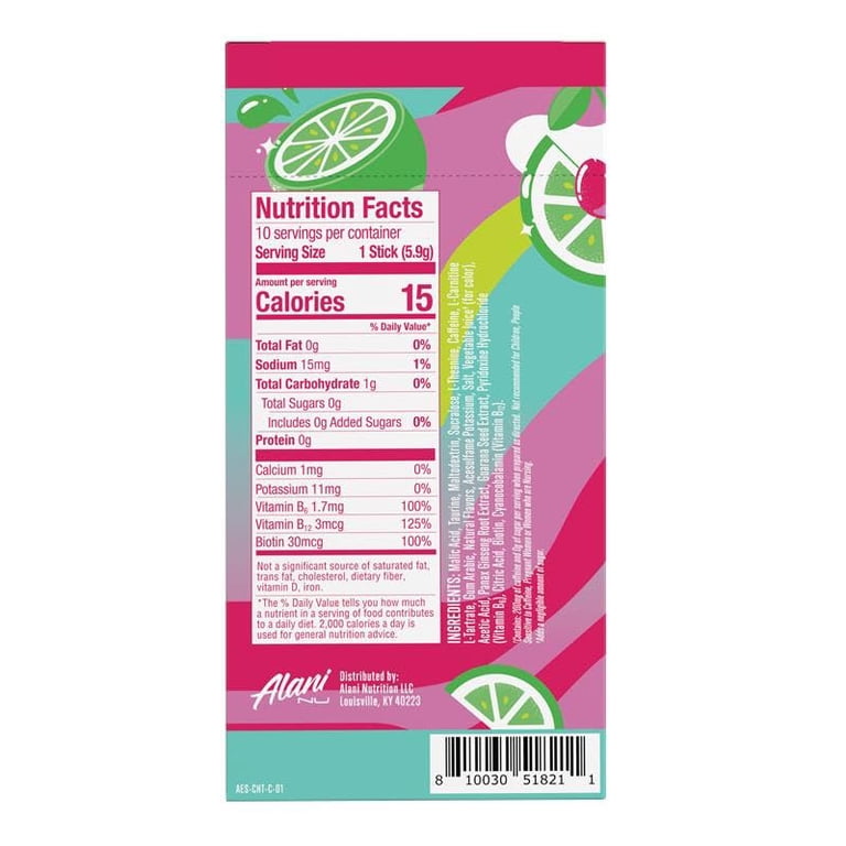 Alani Nu Energy Sticks, Cherry Twist, 10 Pack photo 2