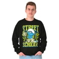 thumbnail image 3 of The Smurfs Kanji Street Scholar Men Big & Tall Sweatshirt Brisco Brands 2X, 3 of 5