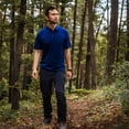 thumbnail image 4 of Woolverino - Men's Merino Wool Microweight Polo - Navy - Small, 4 of 4