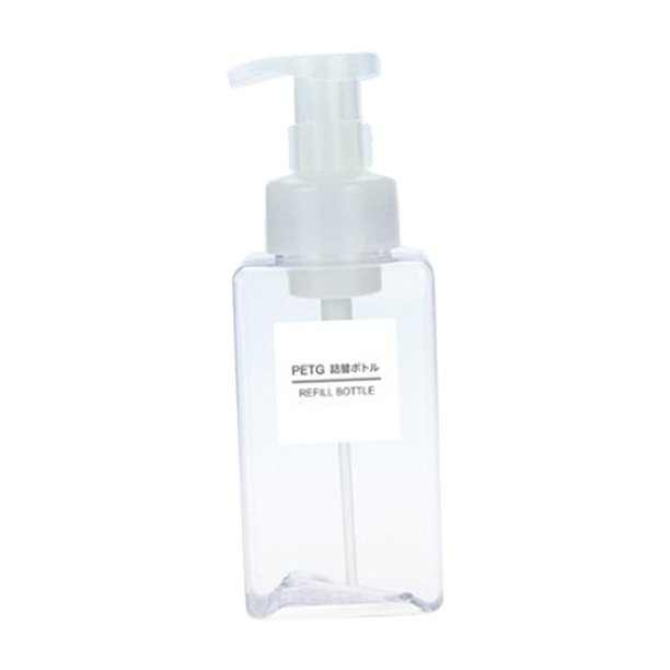 Dispensadores de Jabón de Espuma Dosificador de Espuma de Conveniente Para Camping y Viajes de Negocios de 450ml Claro Soledad dispensador de botella de bomba de espuma