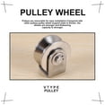 thumbnail image 3 of 2 Inch V Type Pulley Roller 304 Stainless Steel Sliding Gate Roller Wheel Bearing for Material Handling and Moving, 3 of 5