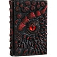 thumbnail image 1 of Diario A5 con relieve de dragón 3D, cuaderno grabado en resina, diario retro, 100 hojas de papel en blanco, bloc de notas de viaje de tapa dura para escribir, cuaderno de bocetos, 1 of 4