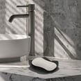 thumbnail image 2 of Unique Bargains 1 Pc Waterproof Soap Holder Flower Black Soap Holder for Bathroom 5.31"x5.12"x1.38", 2 of 6