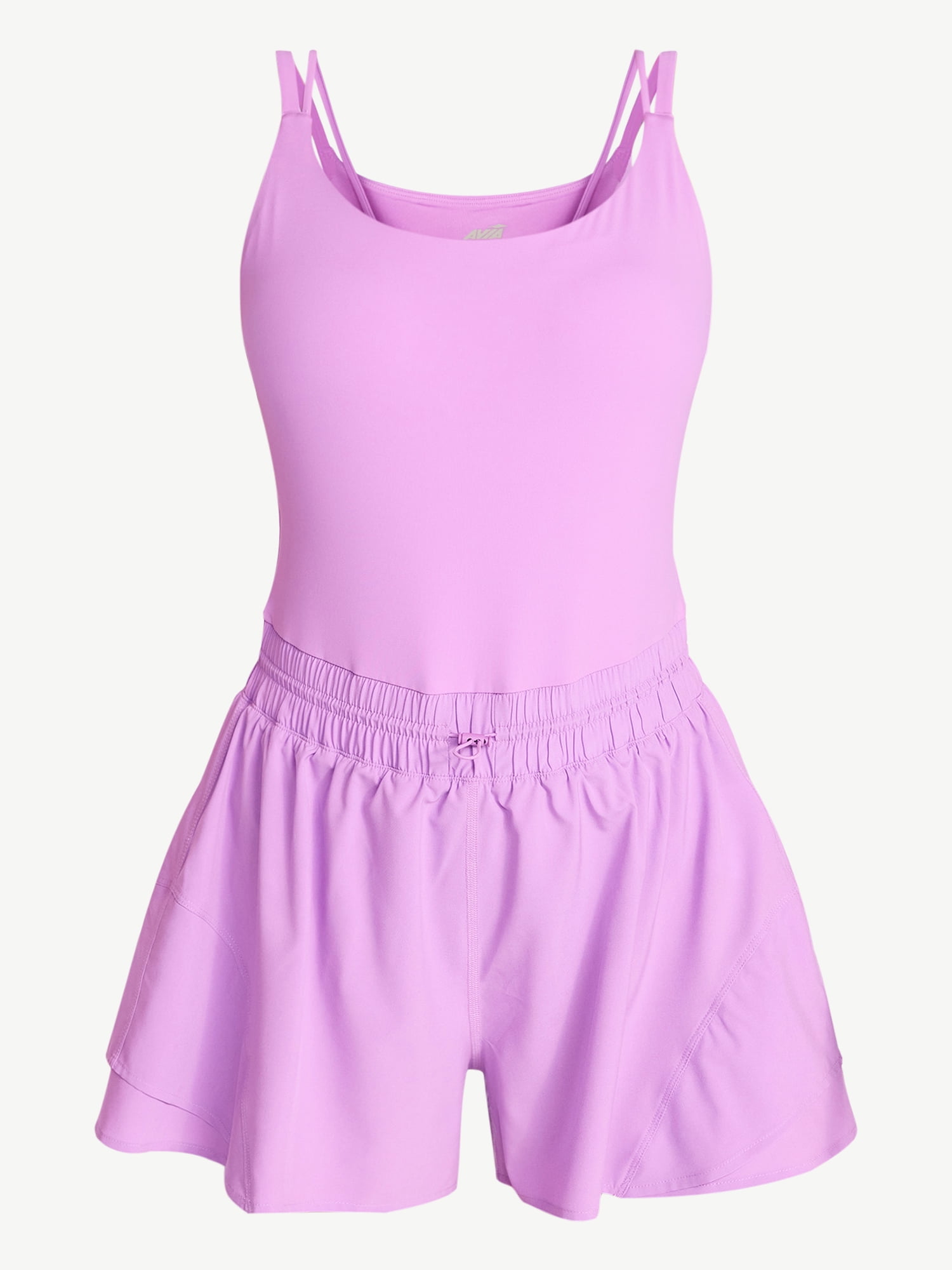 Avia Women's and Women's Plus Cinched Waist Romper, Sizes XS-4X