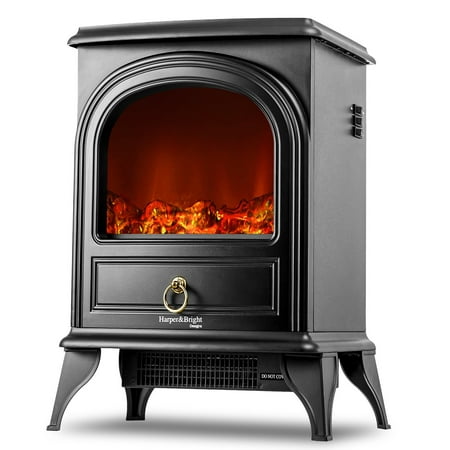 Harper&Bright Designs Electric Fireplace Stove Heater Portable
