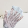 thumbnail image 6 of Baby Socks - Breathable Baby Socks Spanish Hollow Knit Mid Calf Socks with Bow for Girls Boys Spring Summer Comfortable Toddler, Socks for Children,Color: Blue Size: 0-2 Years, 6 of 9