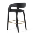 thumbnail image 6 of Modrest Faerron - Modern Black Leatherette Bar Chair, 6 of 6