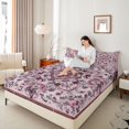 thumbnail image 4 of Homewish Bohemian Mandala 3pcs Twin Sheet Sets For Female Teens Girls,Traditional Floral Flower Twin Fitted Sheet,Retro Vintage Breathable Flat Sheet,Breathable Home Decor, 4 of 7