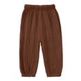 thumbnail image 2 of Bixock Boys High Waist Sweatpants with Side Pockets Kids Solid Color Loose Casual Joggers Comfortable Workout Activewear Boys Clothings Size 2-3Years, 2 of 6