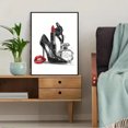 thumbnail image 5 of Qisvanset Fashion Red Lips High Heel Perfume Canvas Print 15.75x11.81 Inches, 5 of 8