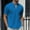 c01Blue, variant on USNSM Mens Henley Shirts Short Sleeve Casual T-Shirt Summer Solid Color Lightweight Collarless Work Outdoor Golf Shirts Black M