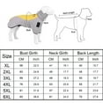 thumbnail image 7 of Big Dog Jacket Winter Warm Dog Clothes for Medium Large Dogs Waterproof Pet Coat Labrador Costume Golden Retriever Vest Overalls (Orange,4XL), 7 of 7