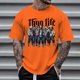 thumbnail image 2 of Playeras Hombre Cuello V Camiseta Casual De Manga Corta Con Estampado Para Hombre Tops De Moda C, 2 of 4