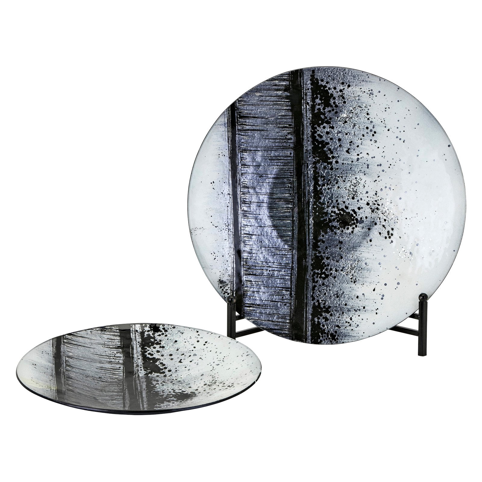 Imax Lia Decorative Chargers with Stand - Set of 2 - Walmart.com