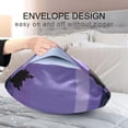 thumbnail image 5 of Abstract Purple Silky Satin Pillowcase, Luxury Soft Pillow Case for Hair and Skin, Standard Size Slip Cooling Pillow Covers with Envelope Closure, 20x30in Home Decor Gifts, 5 of 7
