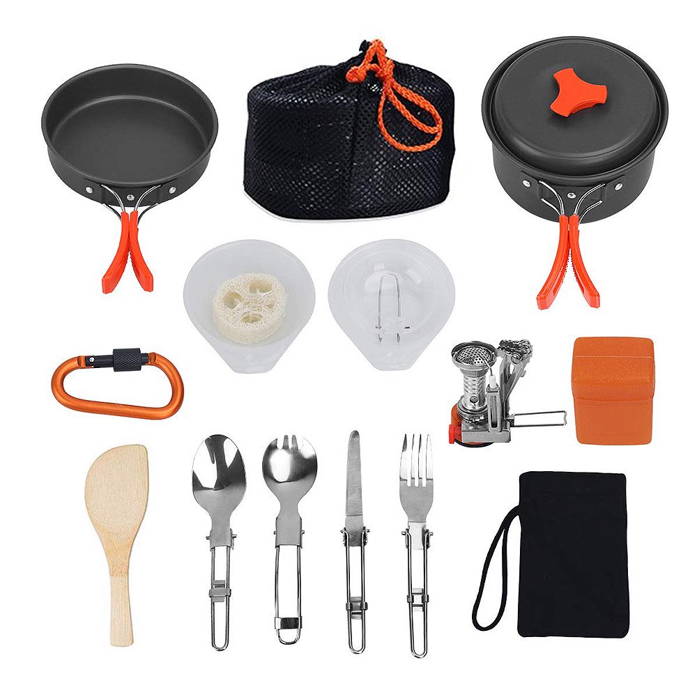 camping non stick cooking set