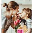 thumbnail image 4 of DolliBu Happy Mother's Day Super Soft Plush Squirrel Monkey Figure - Cute Stuffed Animal with Pink Heart Message for Best Mommy, Grandma, Wife, Daughter - Cute Wild Life Plush Toy Gift - 12.5" Inches, 4 of 6