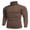 Brown, variant on Men's Cotton Slim Fit Basic Turtleneck Long Sleeve Lightweight Pullover Sweaters Casual High Neck Tops