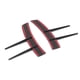 thumbnail image 3 of 2 Pcs Gloss Black Front Bumper Side Spoiler ABS Body Spoiler Canard Universal for Car, 3 of 5