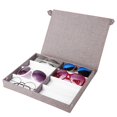 thumbnail image 2 of Peahefy Jewelry Case, Jewelry Box, Linen For Ties Watch, 2 of 8